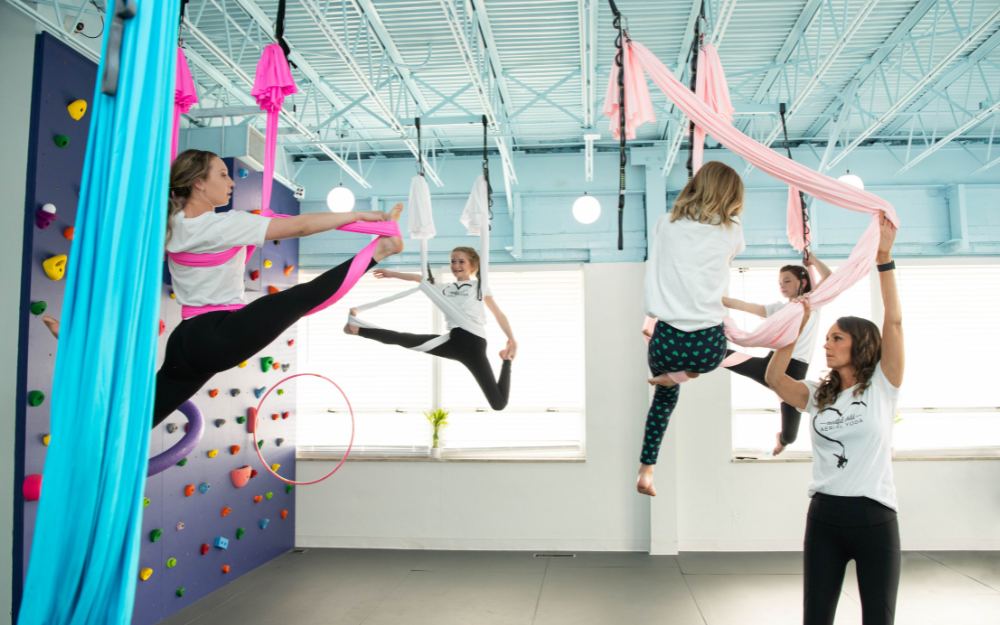 mindful child aerial yoga