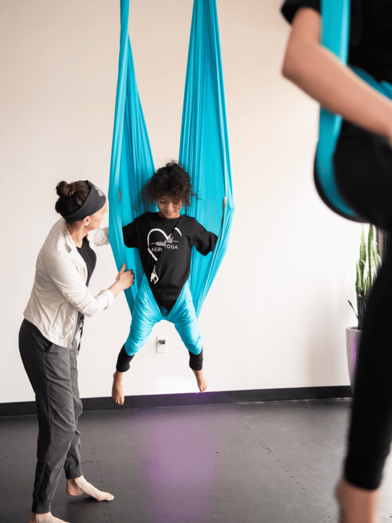 Goddess Aerial Yoga Pose